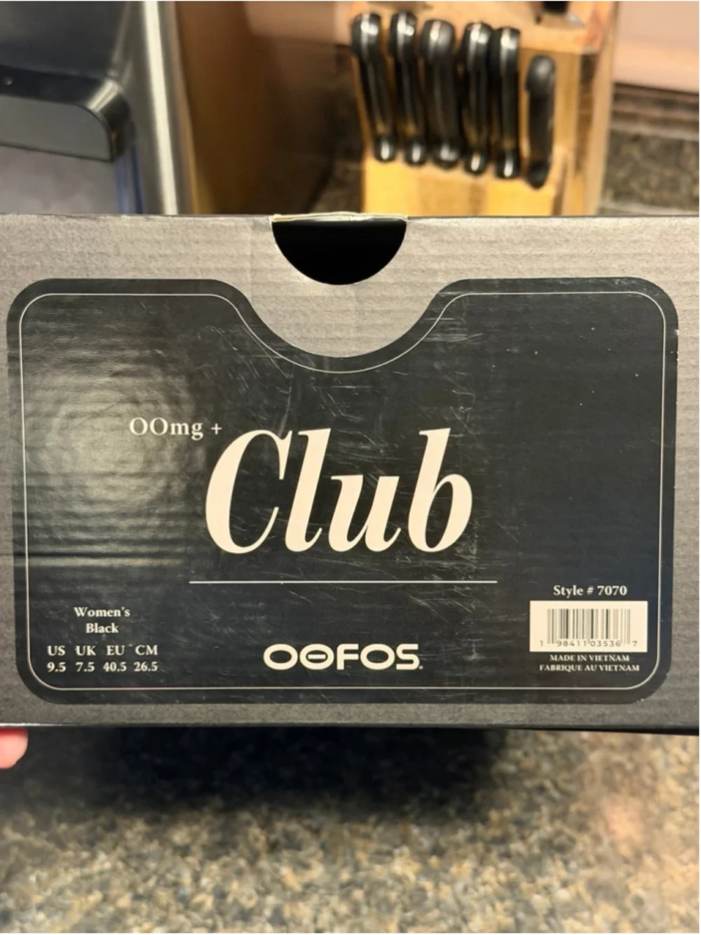 NIB Oofos Club+ WOMEN'S SLIP-ON LEATHER SHOE